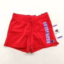 Champion Women&#39;s Jogger Shorts Size XS Red Cotton Blend Drawstring Waist... - $14.84
