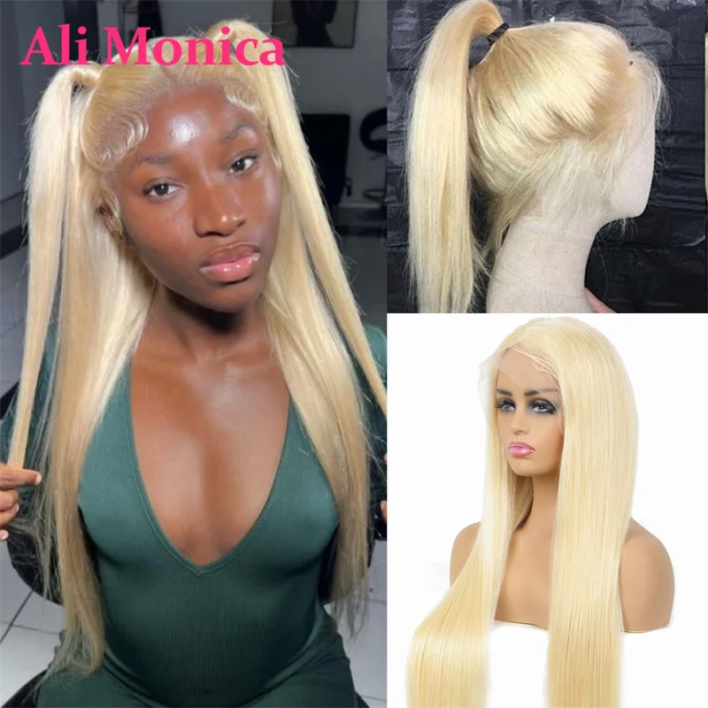Blonde 360 Lace Frontal Wig Human Hair 13x4 Lace Front Wigs 613 Wig 5x5 Lace - £77.42 GBP+