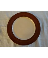 Wallace Desert Ware Dinner Plate Restaurant Ware Brown Rim MCM 1945 Vintage - $31.19