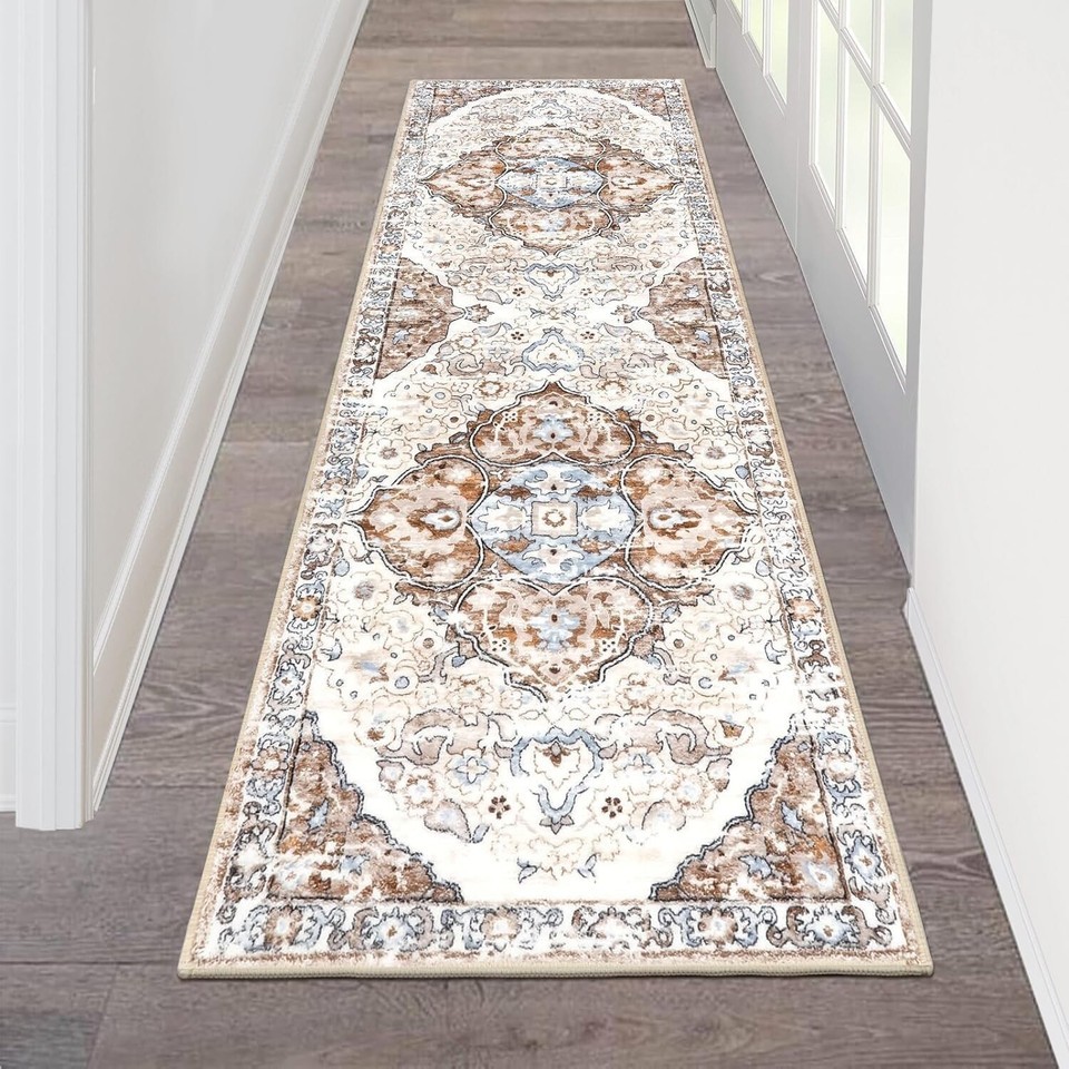 Boho Vintage 2'x6' Washable Runner Rug - Non-Slip, Comfort & Style Combined Item image 3