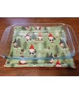 Gnome Christmas Green XL Trivet Hotpad - £11.79 GBP