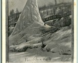 Frozen Ice Stilo Parkers Glen Pennsylvania Pa 1906 Udb Cartolina C15 - $11.23