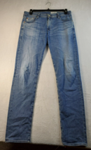 AG Jeans Mens Size 33 Faded Blue Denim Cotton 5-Pockets Adriana ED Pull on - £22.75 GBP