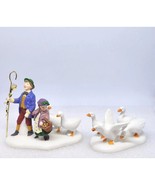 Dept 56 VI SIX GEESE A LAYING Twelve Days of Dickens&#39; Village 58382 VTG ... - $68.56 CAD