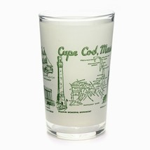 Cap Cod Souvenir Memorabilia Map White Frosted Shot Glass 5oz Vintage - £4.56 GBP