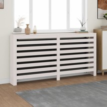  Radiator Cover White 66.5"x7.5"x33.1" Solid Wood Pine - $177.99