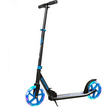 Portable Folding Sports Kick Scooter with LED Wheels-Blue - Color: Blue - $137.49