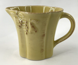 Casafina Madeira Harvest Yellow Cream 4&quot; Tall Ceramic Creamer - £11.07 GBP