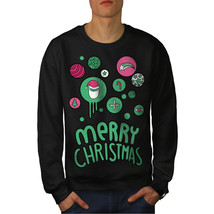 Wellcoda Merry Christmas Fun Mens Sweatshirt, Holiday Casual Pullover Jumper - £23.83 GBP+
