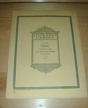 Schirmer&#39;s Library 1898 BIEHL~25 Easy &amp; Progressive Studies Op. 44 Book II - £15.61 GBP