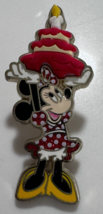Disney Minnie Mouse Holding Cake Flair Birthday Pin - $24.74