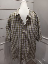 George Men Size 3XL Short Sleeve Button Up Shirt - £7.85 GBP