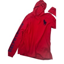 Polo Ralph Lauren Men Hooded Shirt Lightweight Hoodie Big Pony USA Flag ... - £31.16 GBP