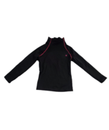 Champion Girl Cold Gear Mock Neck Long Sleeve Fleece Lined Thermal Black... - £10.89 GBP