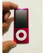 Apple iPod Nano 5th Gen Pink 8GB A1320 MC050LL fully working camera &amp; mic - £63.27 GBP