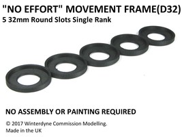 ‘No Effort’ Movement Frame / Tray D32 (32mm 5 Rank) suits Warhammer 40k AOS - £4.59 GBP