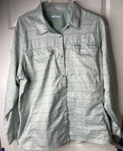 Columbia Pfg Omni Shade Long Sleeve Button Shirt Men&#39;s 2X Large Mint! - £18.37 GBP