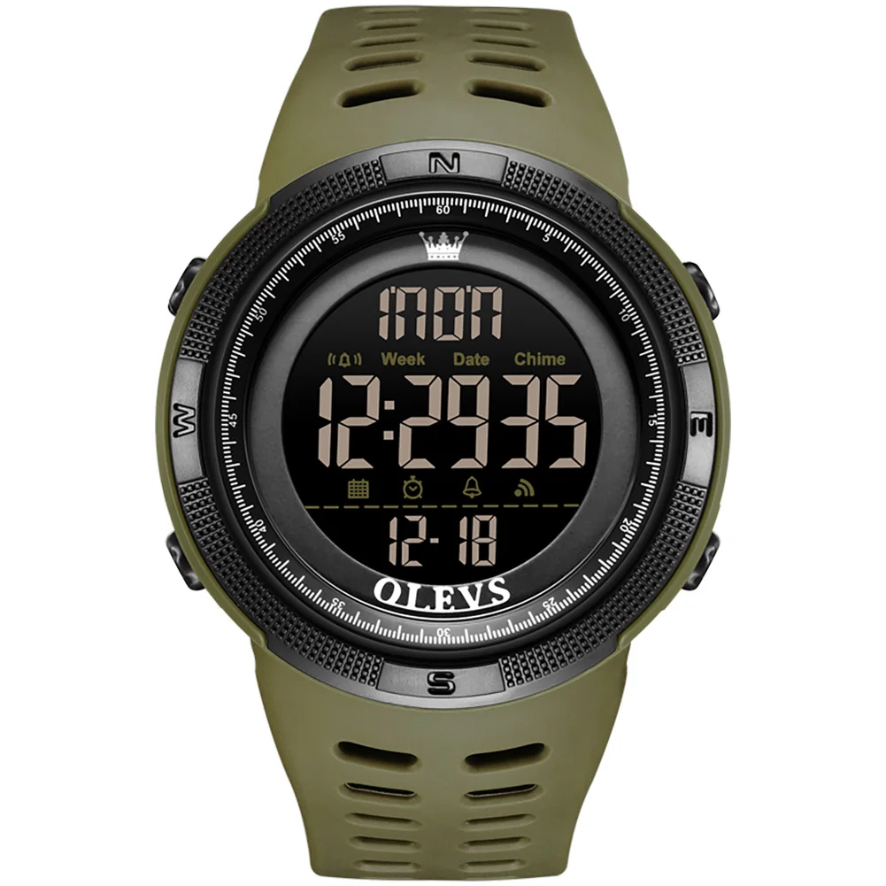  watches for men waterproof led screen large face military watch luminous outdoor sport thumb200