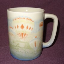 Vintage Hot Air Balloon Countryside Mug 9 oz Cup Coffee Otagiri Japan - £12.01 GBP