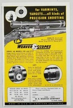 1955 Print Ad Weaver Rifle Scopes Model K8 Precision Shooting El Paso,TX - £7.15 GBP