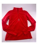Spyder Sweatshirt Womens Size 6 Red Fleece Pullover Long Sleeve ¼ Zip Sp... - €10,64 EUR