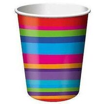 Birthday Stripes 9oz Cups (8) - $1.30