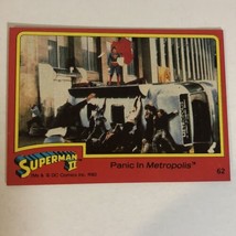 Superman II 2 Trading Card #62 Christopher Reeve - £1.55 GBP