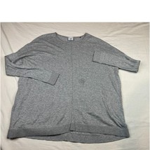 Cabi Sweater Women Extra Small Gray Pullover Lightweight Stretchy Long Sleeve - $14.00