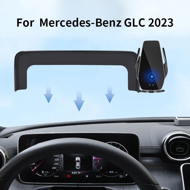 Car Phone Holder for Benz GLC 220 250 300 400EV AMG 4MATIC 2023 Screen - £41.34 GBP