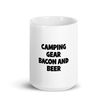 camping gear. bacon and beer 15oz Mug - £16.07 GBP