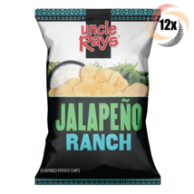12x Bags Uncle Ray&#39;s Jalapeno Ranch Flavored Potato Chips | 3oz | Fast S... - £27.66 GBP