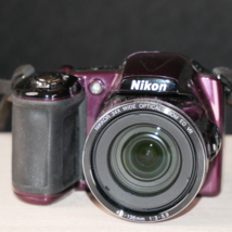 Nikon Coolpix L830 16 Mp 34X Zoom Digital Camera Plum Purple *GOOD/TESTED* - £70.35 GBP