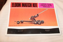 HO Scale,  Eldon Match Kit, Long Tom Heavy Gun 155mm Model Kit, BNOS Sealed - $38.00