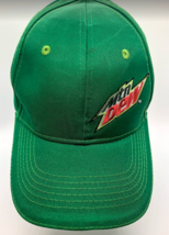 Mountain Dew Soda Gear Green Baseball Cap Hat Adjustable Hook-and-Loop Back - £15.26 GBP