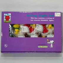 Peanuts Snoopy Woodstock Christmas 10 Light String Set Indoor NEW in Box... - $29.70