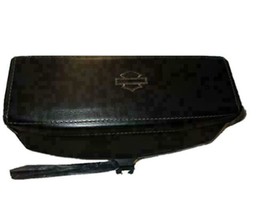 Harley Davidson Universal Black Leather Tail Bag 11&quot; x 4&quot; - £55.81 GBP