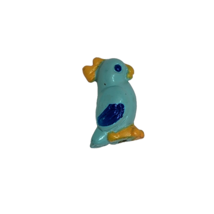 VINTAGE BLUEBIRD POLLY POCKET BLUE + YELLOW BIRD PARROT FIGURE - £10.59 GBP