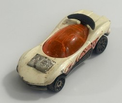 Hot Wheels 1991 White #7 Race Car, Made in Malaysia - $37.34 MXN
