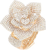 Flower Rhinestone Bracelet - £25.45 GBP