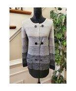 AVA Women&#39;s Gray Polyester Long Sleeve Buttons Front Knit Cardigan Sweat... - $508.49 MXN