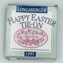 Longaberger Basket Tie-On HAPPY EASTER EGG 1995 RARE NEW in Box USA Made... - $13.54