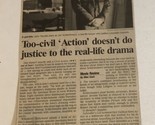 Vintage Civil Action Movie Review Article John Travolta Robert Duvall Ar1 - $6.92