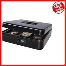 Large Portable Cash Box with Removable Tray &amp; Combination Lock - 11.8&quot; B... - $663.39 MXN