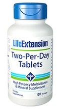 MAKE OFFER! 5 Pack Life Extension Two-Per-Day 120 Tablets Multi Vitamin 120 tabs image 2