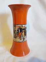Vintage L &amp; S Lancaster England Vase Stagecoach &amp; Towns People 8 3/8&quot; Tall - £31.25 GBP