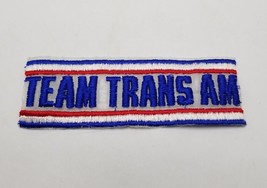 Pontiac TEAM TRANS AM Script Patch Iron On Vintage Style Retro Jacket Ha... - $7.02