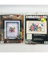 Picture Cross Stitch Kit Lot of 2 Dimensions 3957 Designs For The Needle... - $14.25
