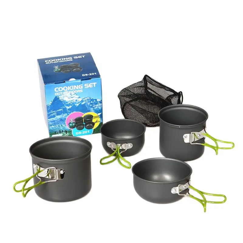 Camping Cooking Set 2-3 person Picnic Tableware DS201 Portable Cookware Tools - £24.62 GBP