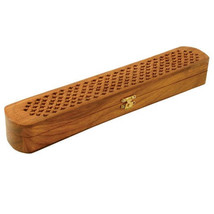 Fancy Carved Wood Storage Box - £12.78 GBP