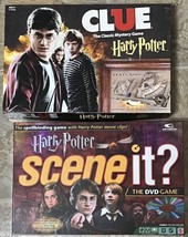 3x Harry Potter Lot: CLUE + SCENE IT? dvd Game + Magic WAND -Excellent Condition - £22.29 GBP
